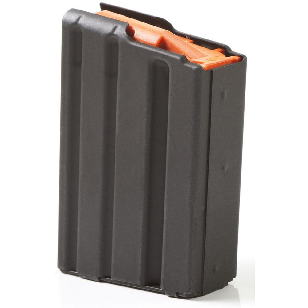 (image for) ASC AR Family Rifle Magazine Orange Follower .223 Remington Black Aluminum 10/rd