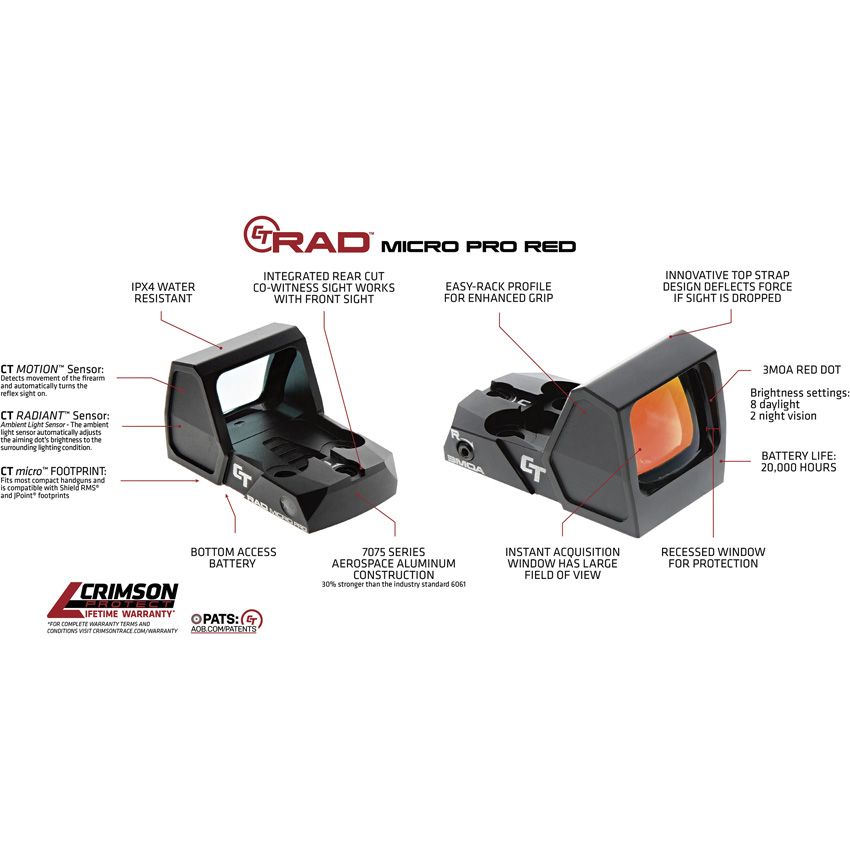 (image for) Crimson Trace CT-RAD Micro Pro Sight Red