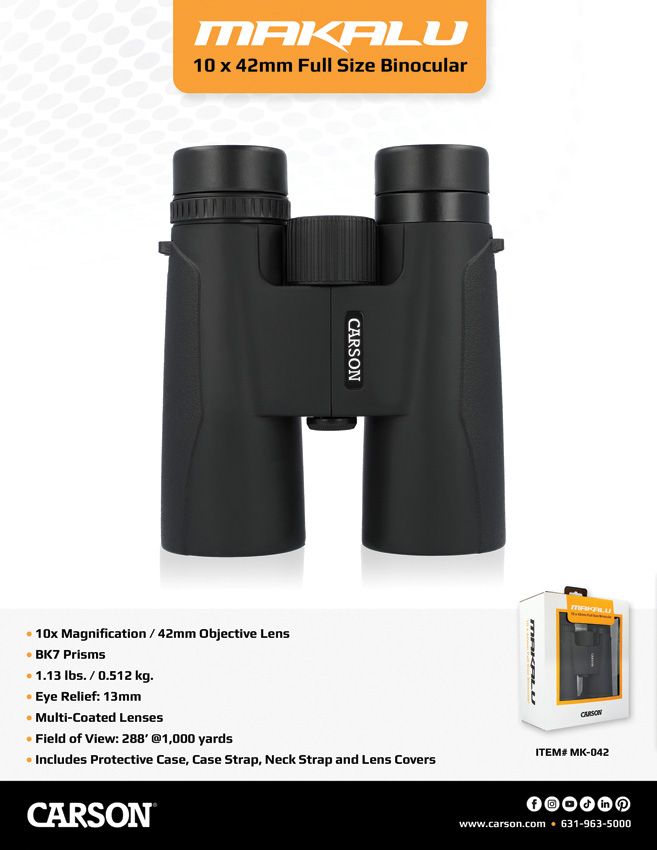 (image for) Carson Optics Makalu 10x42 Lt Wt Binoculars