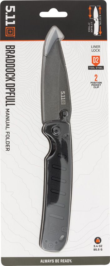 (image for) 5.11 Braddock Linerlock Black