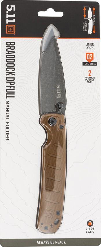 (image for) 5.11 Braddock Linerlock Coyote