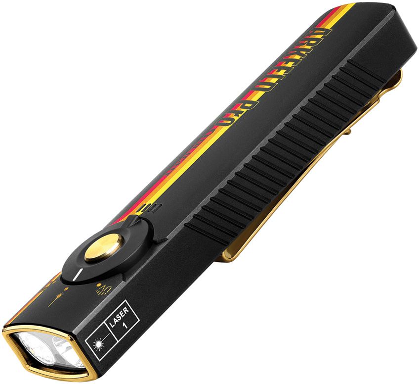 (image for) O-Light Arkfeld Pro Flat EDC Flashlight with LED Light UV and Laser