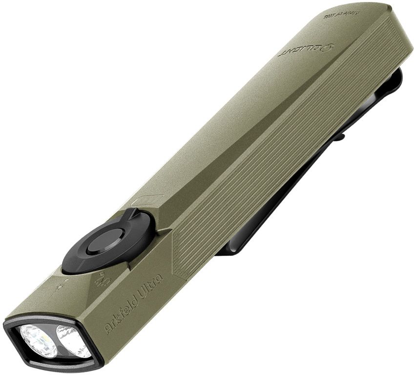 (image for) O-Light ArkPro Series – Flat Unibody EDC Flashlight with Multi-Light Sources Olive