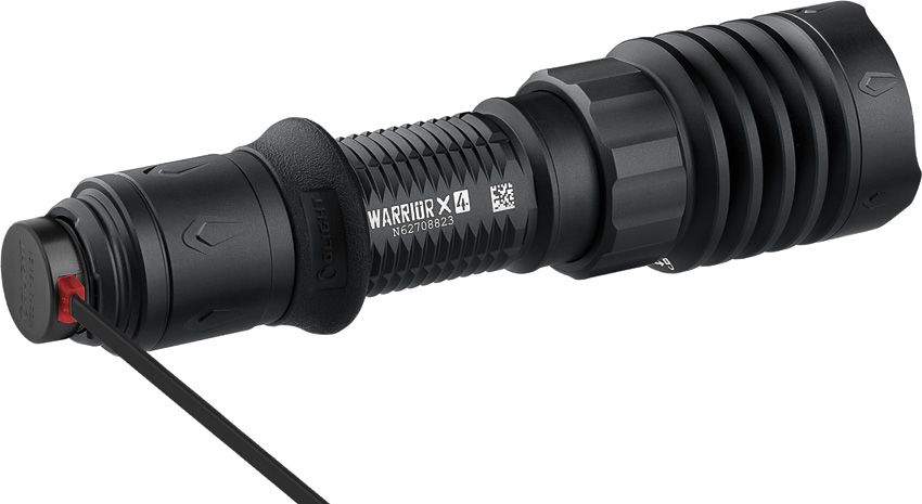 (image for) O-Light Warrior X 4 USB-C and MCC Rechargeable Tactical Flashlight With Holster