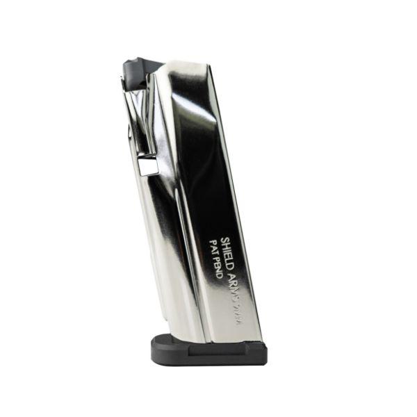 (image for) Shield Arms S15 Gen 3 Handgun Magazine Electroless Nickel 9mm Luger 15/rd
