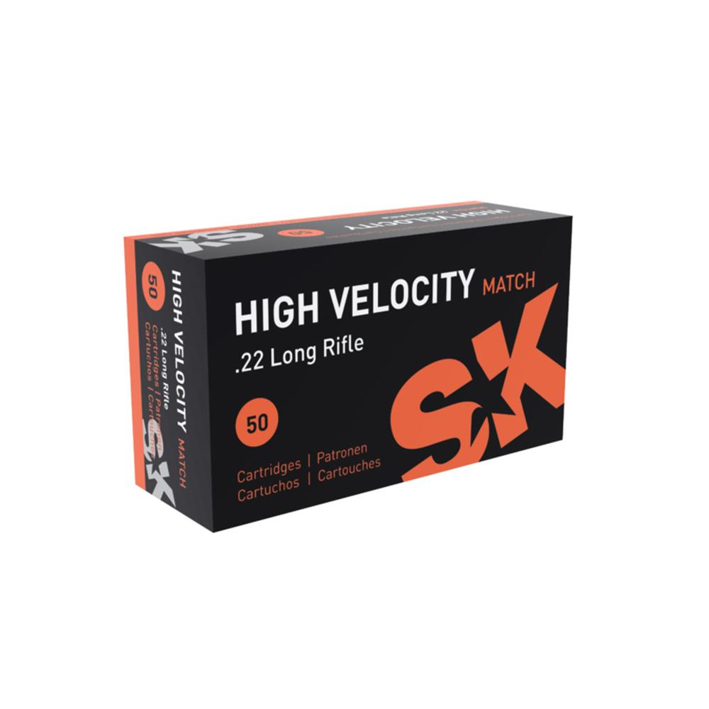 (image for) SK High Velocity Match Rimfire Ammunition .22 LR 40gr 1263 fps 50/ct
