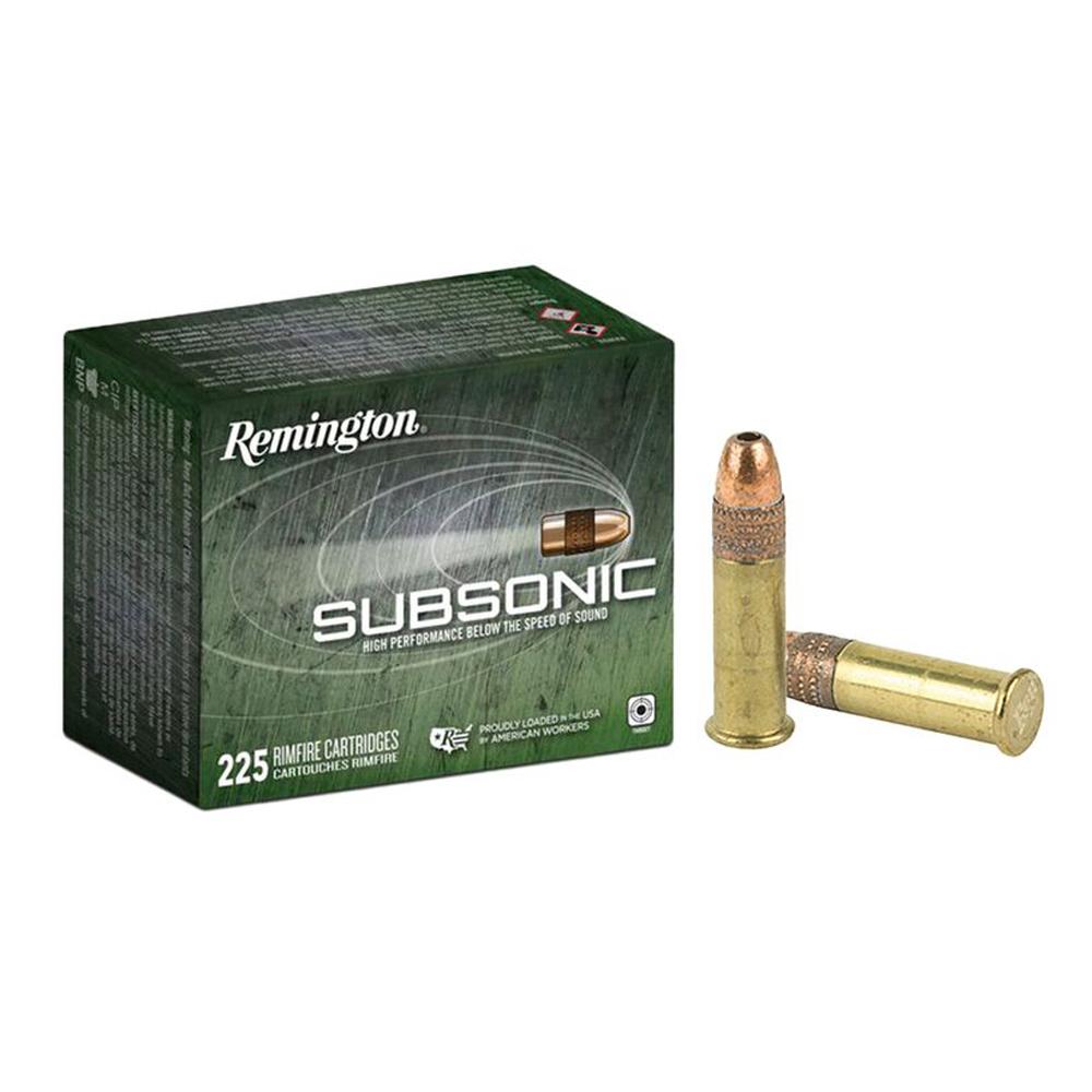 (image for) Remington Subsonic Rimfire Ammunition .22 LR 40 gr. HP 1050 fps 225/ct