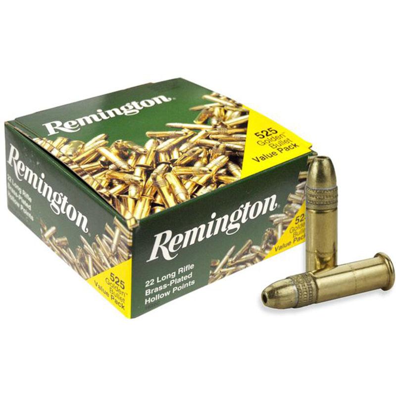 (image for) Remington Golden Bullet Rimfire Ammunition .22 LR 36 gr. HP 1280 fps 525/ct