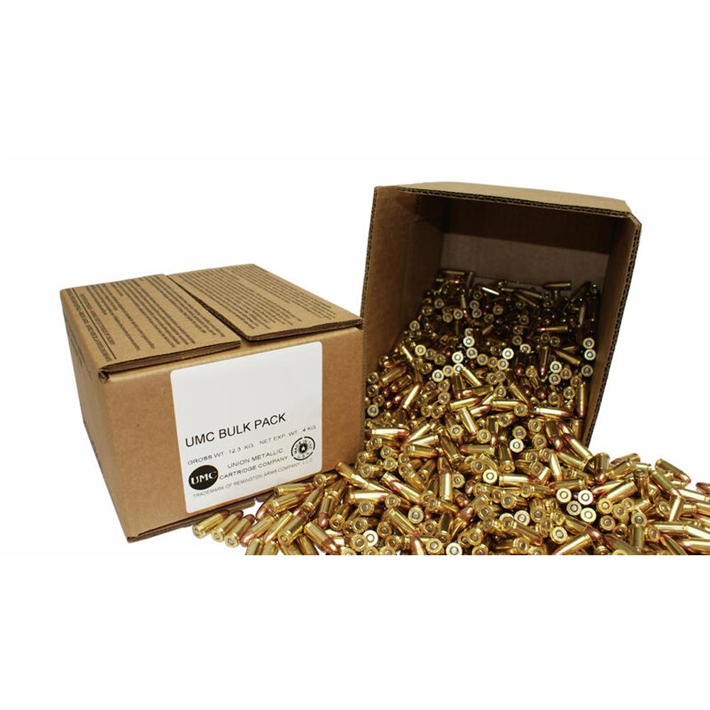 (image for) Remington UMC Handgun Ammunition 9mm Luger 115 gr. FMJ 1145 fps 500/ct (Bulk)