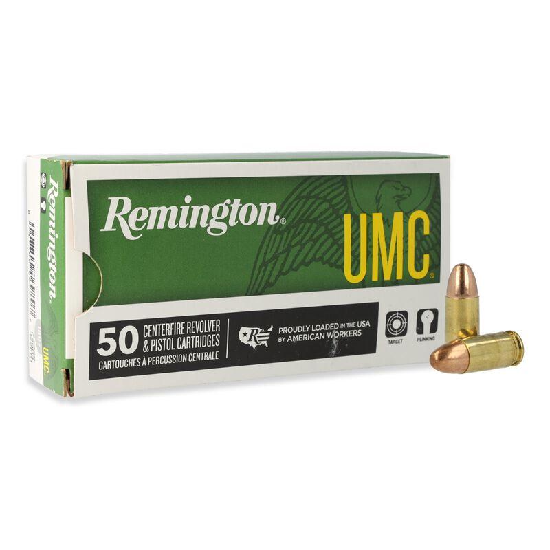 (image for) Remington UMC Handgun Ammunition 9mm Luger 115 gr FMJ 1145 fps 50/ct