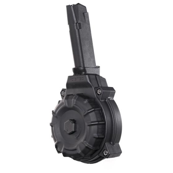(image for) Promag Handgun Magazine for Glock 48/43X Black Polymer Drum 9mm Luger 50/rd