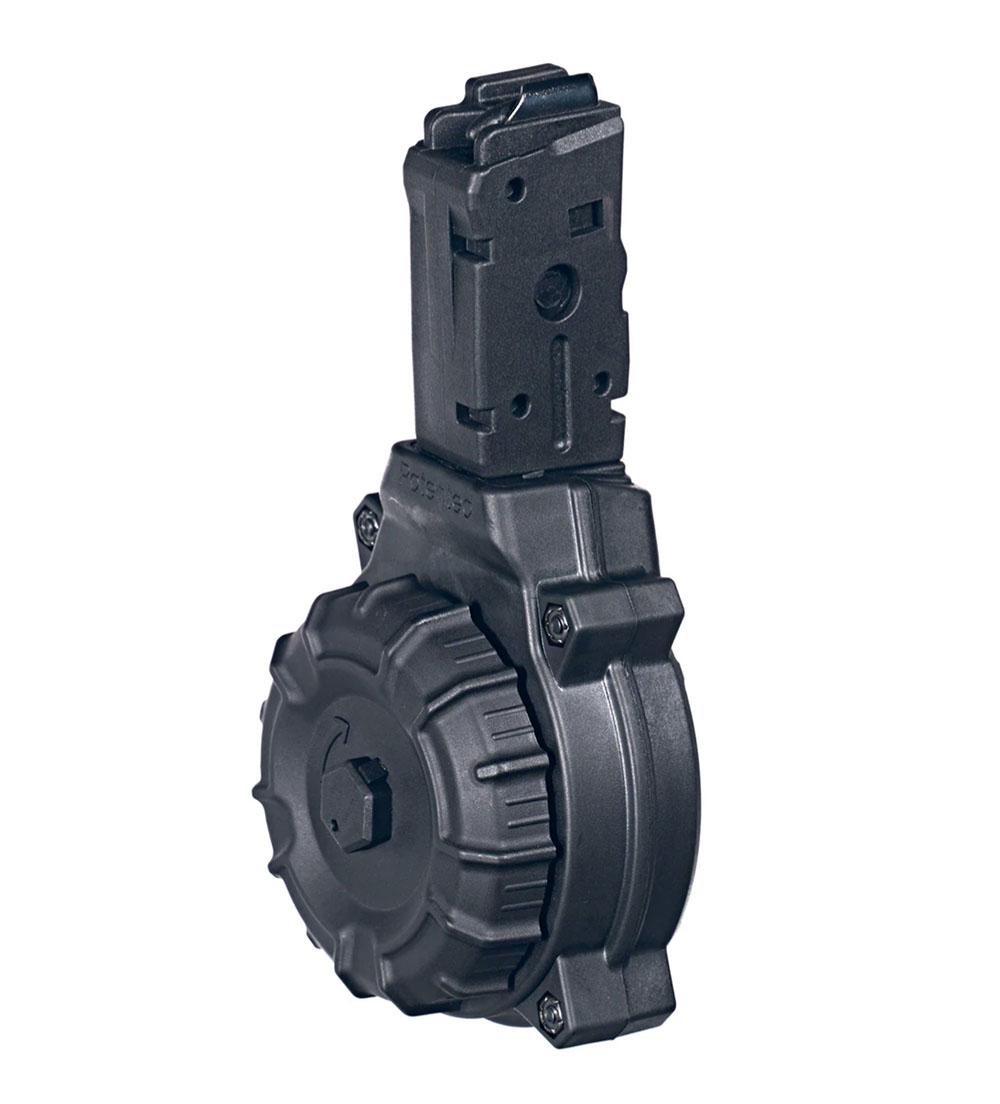 (image for) Promag Handgun Drum Magazine Black Polymer Fits Glock Models 21&30 .45 ACP 40/rd