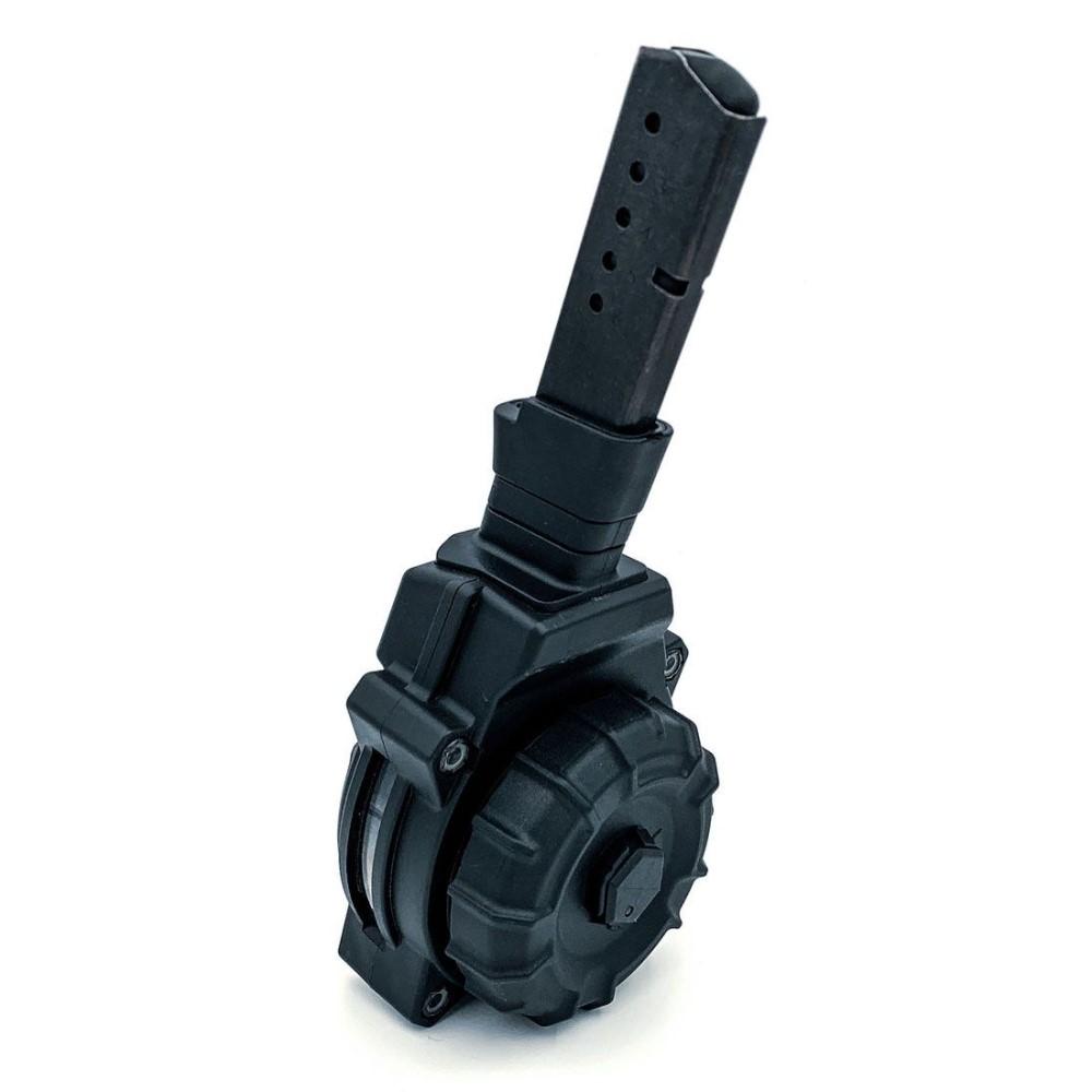 (image for) Promag Taurus PT 111 G2 Handgun Magazine Drum Black Polymer 9mm 50/rd