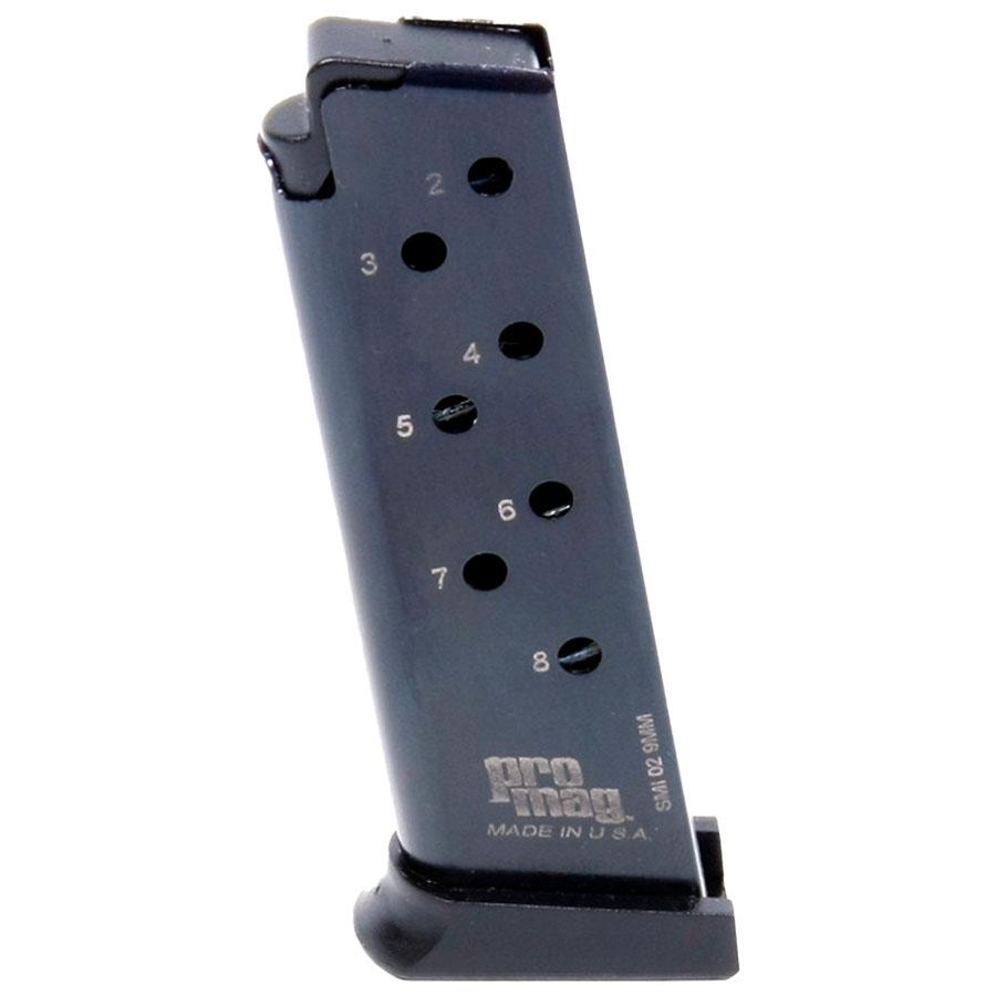 (image for) ProMag S&W 908/3913/3914/3953 Magazine 9mm Blued Steel 8/rd