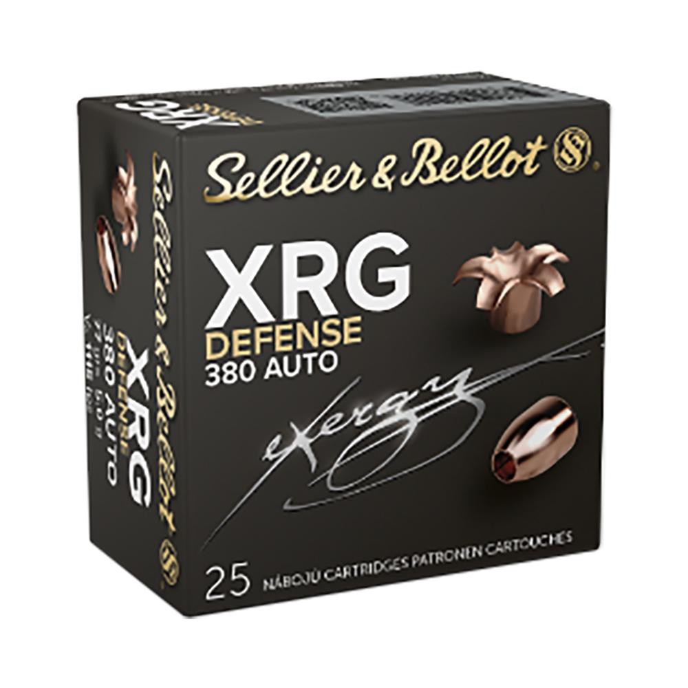 (image for) Sellier & Bellot XRG Defense Handgun Ammunition 380 ACP 77gr HP 1116 fps 25/ct